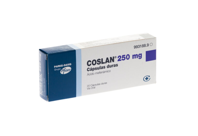 Coslan 250 mg: Ficha técnica y características de cápsulas duras para la regla