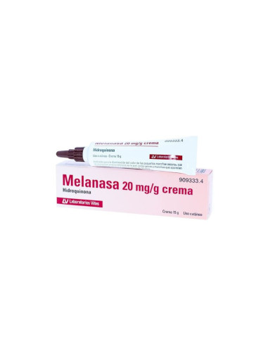 Crema con hidroquinona: Prospecto Melanasa 20 mg/g [TÍTULO SEO OPTIMIZADO]