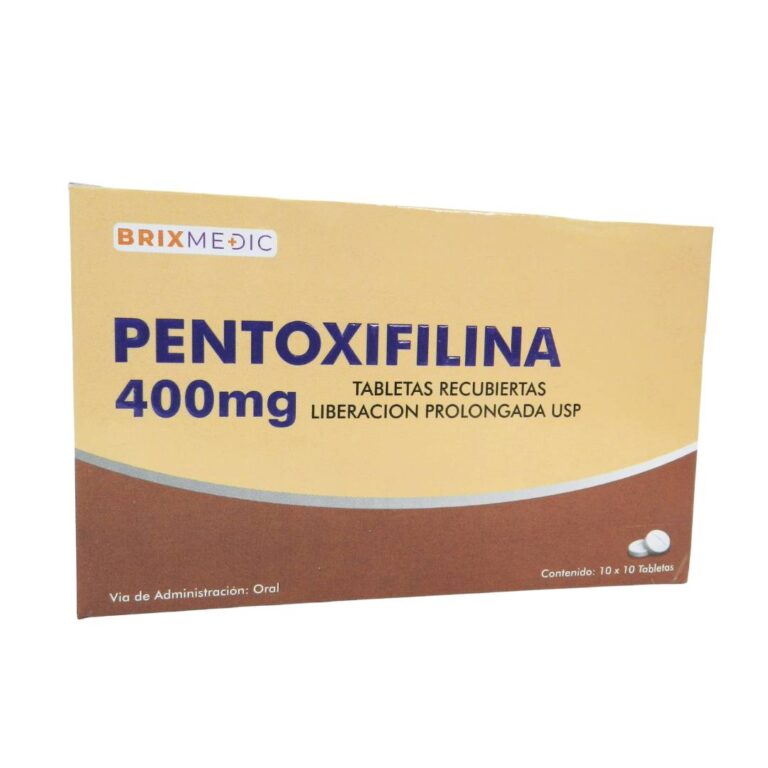 Cuánto cuesta la pentoxifilina de liberación prolongada de 400 mg – Prospecto EFG.