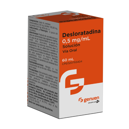 Desloratadina Viatris 0.5 mg/ml: Prospecto y Solución Oral EFG