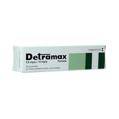 Detramax Pomada: Usos y Propiedades de la Ficha Técnica 2,5 mg/g + 15 mg/g