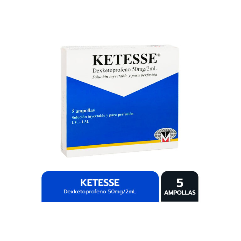 Dexketoprofeno ampolla precio: Prospecto, dosis y presentación de Ketesse 50 mg/2 ml