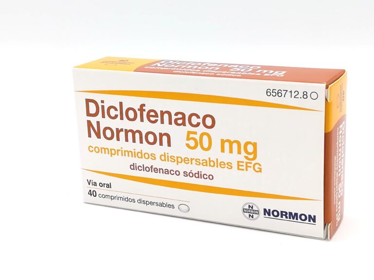 DICLOFENACO NORMON sin receta: Precio y prospecto de comprimidos dispersables de 50 mg – EFG