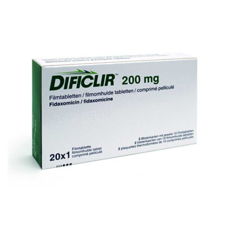 Dificlir (200 mg): Ficha Técnica, Comprimidos Recubiertos con Película (Clostridium difficile)