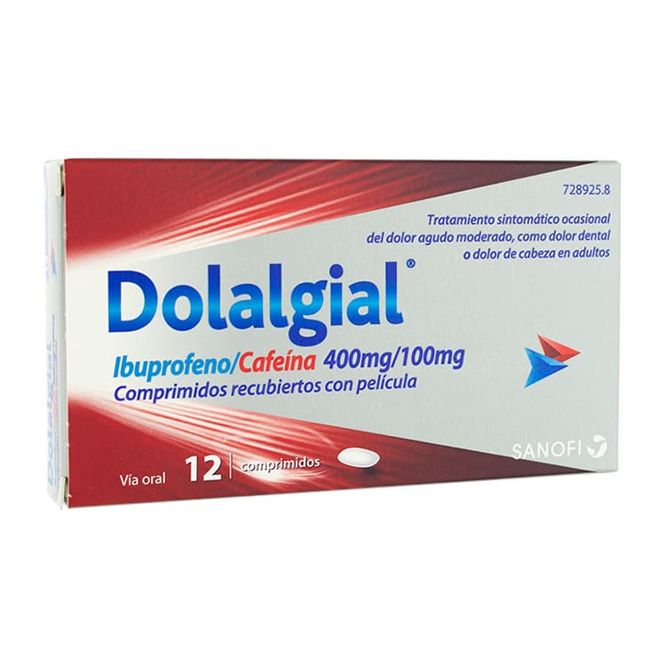 Dolalgial: Prospecto de Ibuprofeno y Cafeína 400/100 mg – Comprimidos Recubiertos