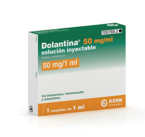 Dolantina 50 mg/ml: Ficha técnica y descripción de la solución inyectable