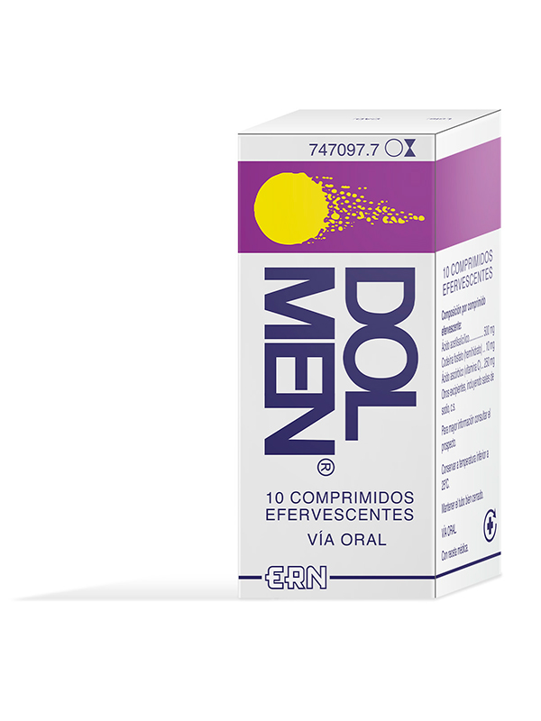 Dolmen: ¿Qué es y para qué sirve? Ficha técnica y presentación de 500 mg/250 mg/10 mg comprimidos efervescentes