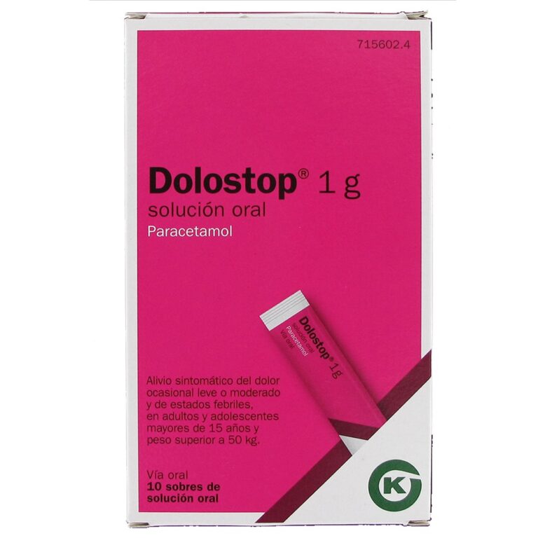 Dolostop 1 gramo: Prospecto, Solución Oral y Beneficios