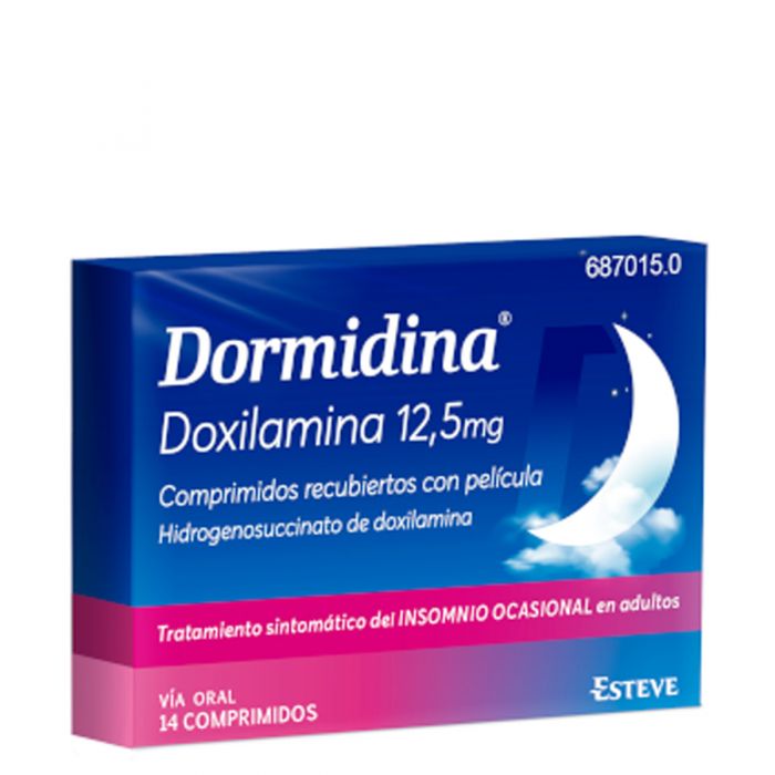 Dormidina Doxilamina 12,5 mg – Ficha técnica y características del comprimido recubierto con película