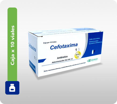 Dosis de Cefotaxima en adultos: Ficha técnica de Cefotaxima Torlan 1000 mg para solución inyectable IV/IM EFG