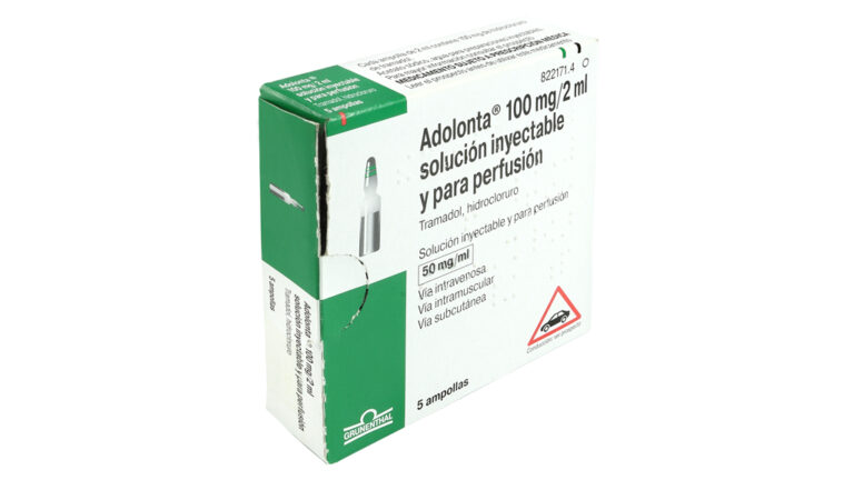 DROAL/Tramadol: Prospecto y dosificación de la solución inyectable ADOLONTA 100 mg/2 ml