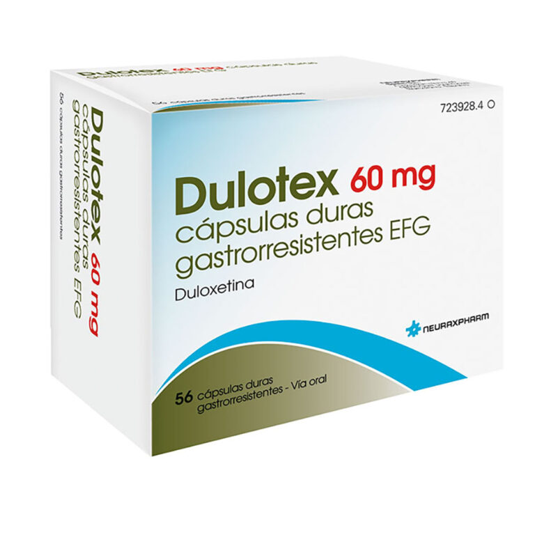 DULOTEX 60 mg: Prospecto y uso de cápsulas duras gastrorresistentes EFG