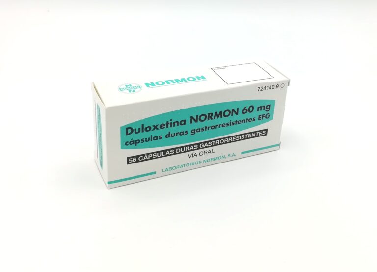 Duloxetina 60 mg: Prospecto y usos de las cápsulas duras gastrorresistentes EFG de Normon