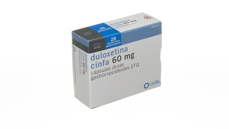 Duloxetina CINFA 60 mg: Prospecto, efectos y dosis de cápsulas duras gastrorresistentes EFG