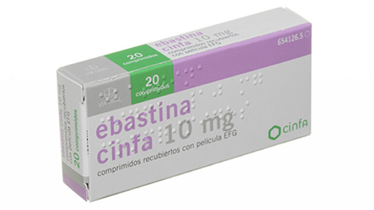 Ebastina sin receta: Prospecto de 10 mg comprimidos recubiertos con película EFG