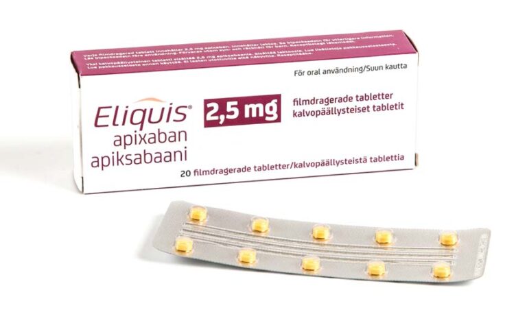 Eliquis 2,5 mg Comprimidos Recubiertos con Película – Prospecto y dosis recomendada