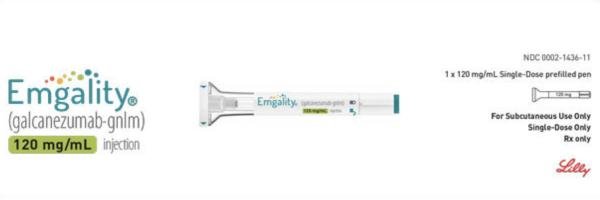 Emgality 120 mg: Precio y ficha técnica de la solución inyectable en pluma precargada