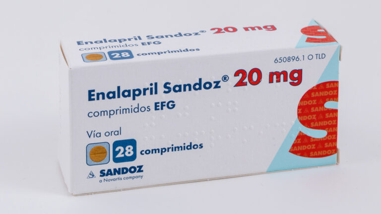 Enalapril Sandoz 20 mg Comprimidos – Prospecto y EFG | División de 20 entre 6