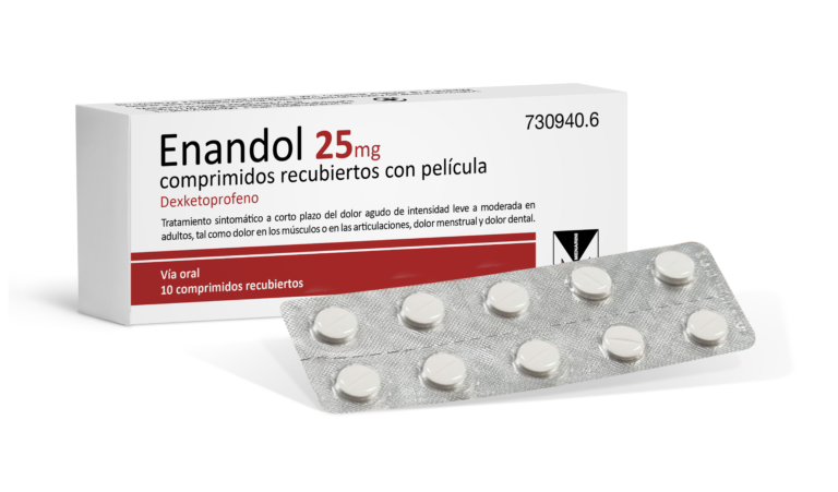 Enandol 25 mg: Ficha técnica y características de los comprimidos recubiertos con película