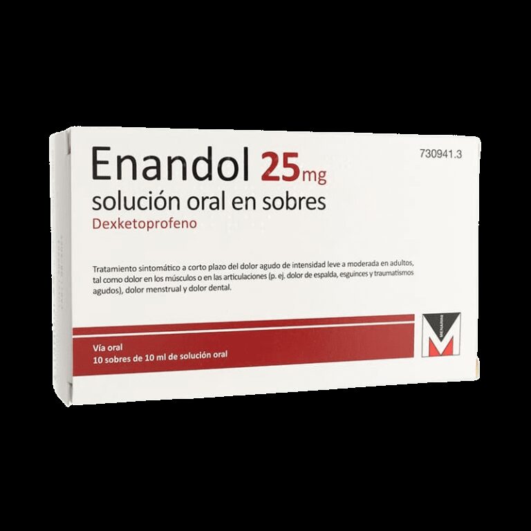 Enandol y Alcohol: Ficha Técnica de la Solución Oral En Sobres de 25 mg