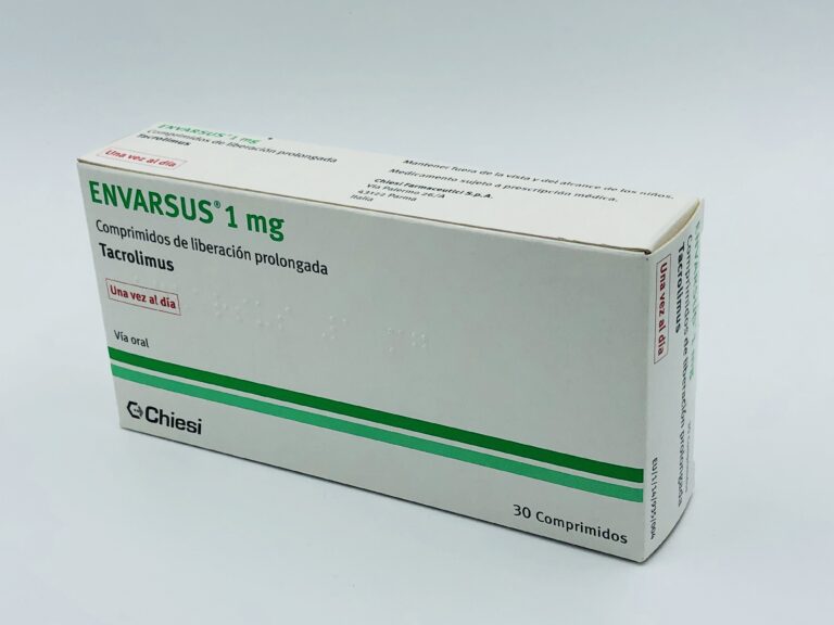 Envarsus 1mg Comprimidos de Liberación Prolongada: Prospecto y Uso