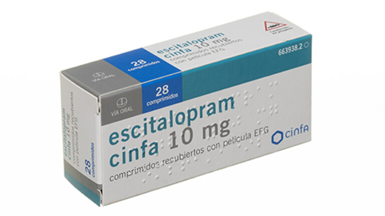 Escitalopram 10 mg 56 comprimidos – Prospecto, uso y efectos