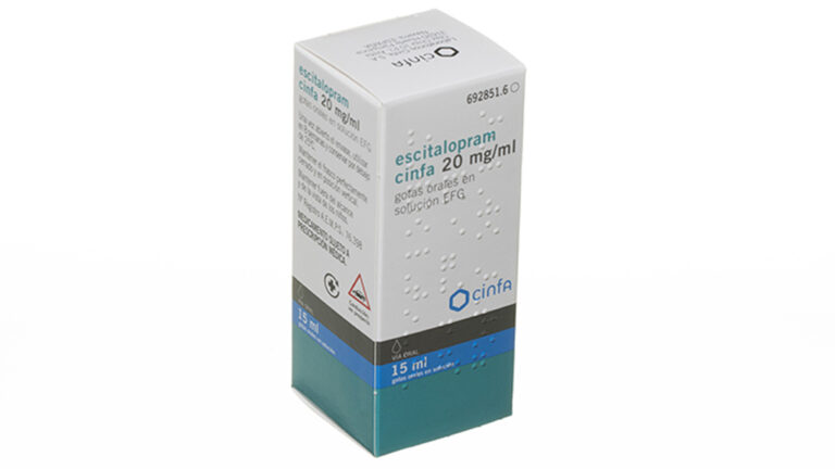 Escitalopram 20 mg Gotas Orales: Prospecto, Usos y Efectos (EFG)