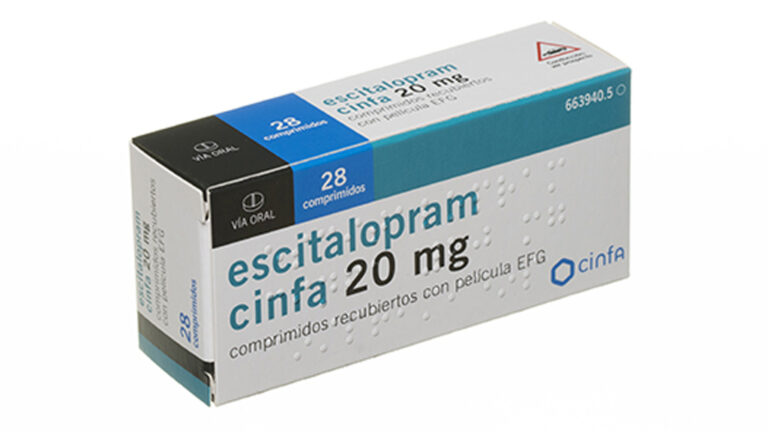 Escitalopram Cinfa 20 mg: Prospecto, Comprimidos Recubiertos con Película EFG