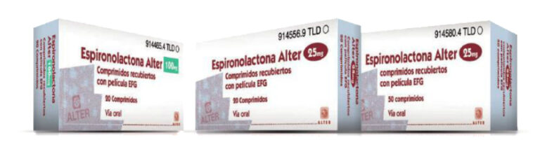 Espironolactona Alter 25 mg: Ficha Técnica, Comprimidos Recubiertos EFG