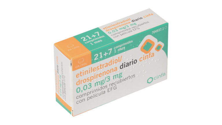 Etinilestradiol Drospirenona Cinfa 0.03 mg Precio – Prospecto y Uso de Etinilestradiol/Drospirenona CinfaLab 0.02mg/3mg Comprimidos Recubiertos EFG