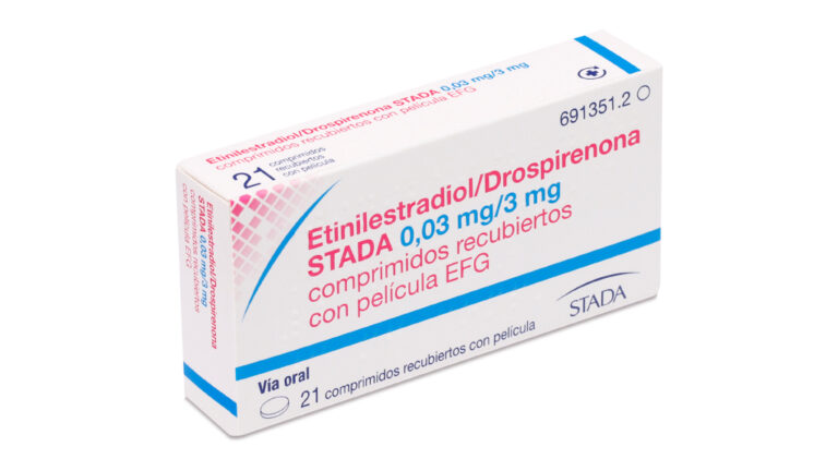 Etinilestradiol Drospirenona Stada 0,03 mg/3 mg: Prospecto y Comprimidos EFG