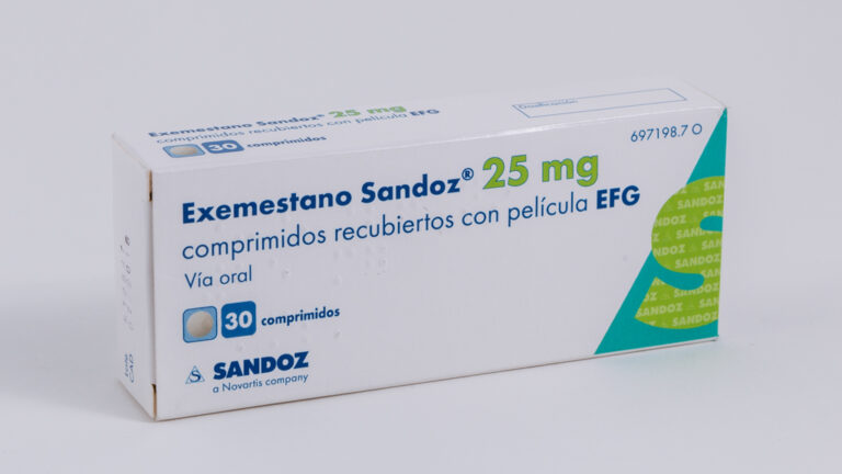 Exemestano Sandoz 25 mg: Efectos secundarios, prospecto y recomendaciones EFG
