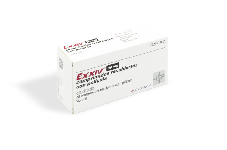 Exxiv 90 mg: Prospecto y detalles sobre los comprimidos recubiertos con película EFG de Etoricoxib Vir