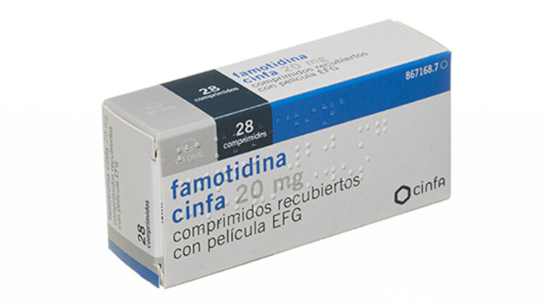 Famotidina cinfa 40 mg: ficha técnica, comprimidos recubiertos con película EFG