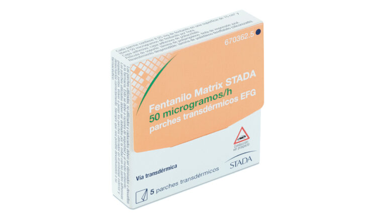 Fentanilo Matrix Stada: Prospecto, dosis y aplicaciones del parche transdérmico EFG de 25 microgramos