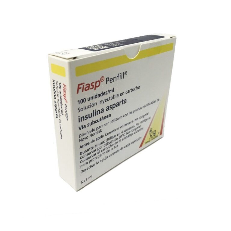 FIASP Penfill: Prospecto, dosis y administración de insulina 100 unidades/ml