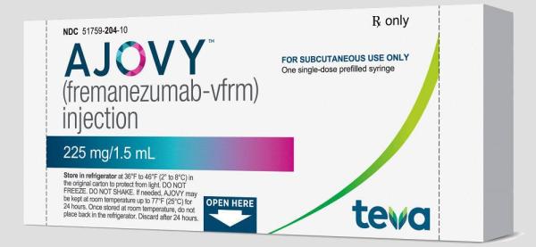 Ficha técnica AJOVY: precio de los anticuerpos monoclonales de 225 mg para la migraña