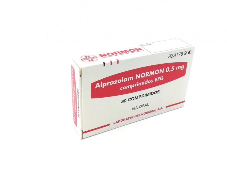 Ficha Técnica Alprazolam Normon 0,5 mg: Información y características