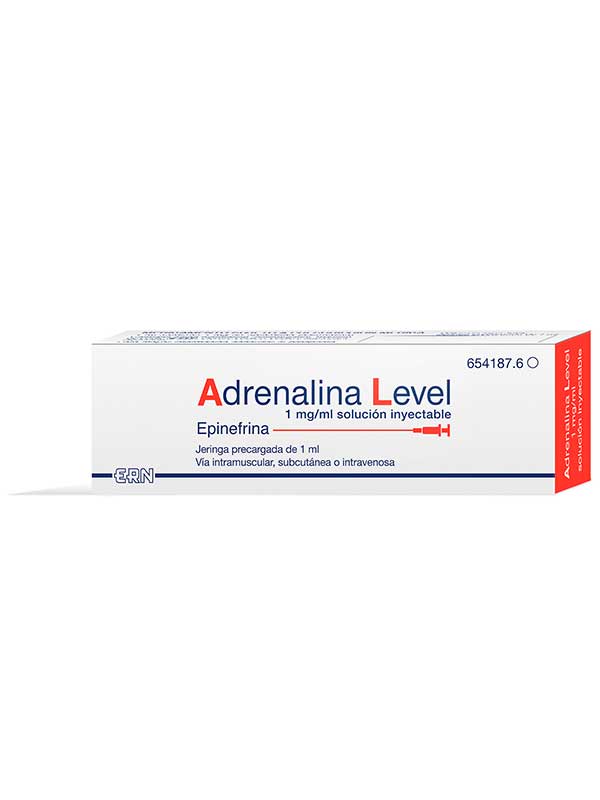 Ficha Técnica: Ampolla de adrenalina 1 ml – Solución Inyectable en Jeringa Precargada