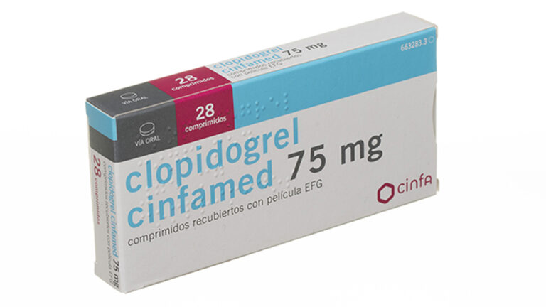 Ficha Técnica Clopidogrel Cinfamed 75 mg: Comprimidos Recubiertos con Película EFG