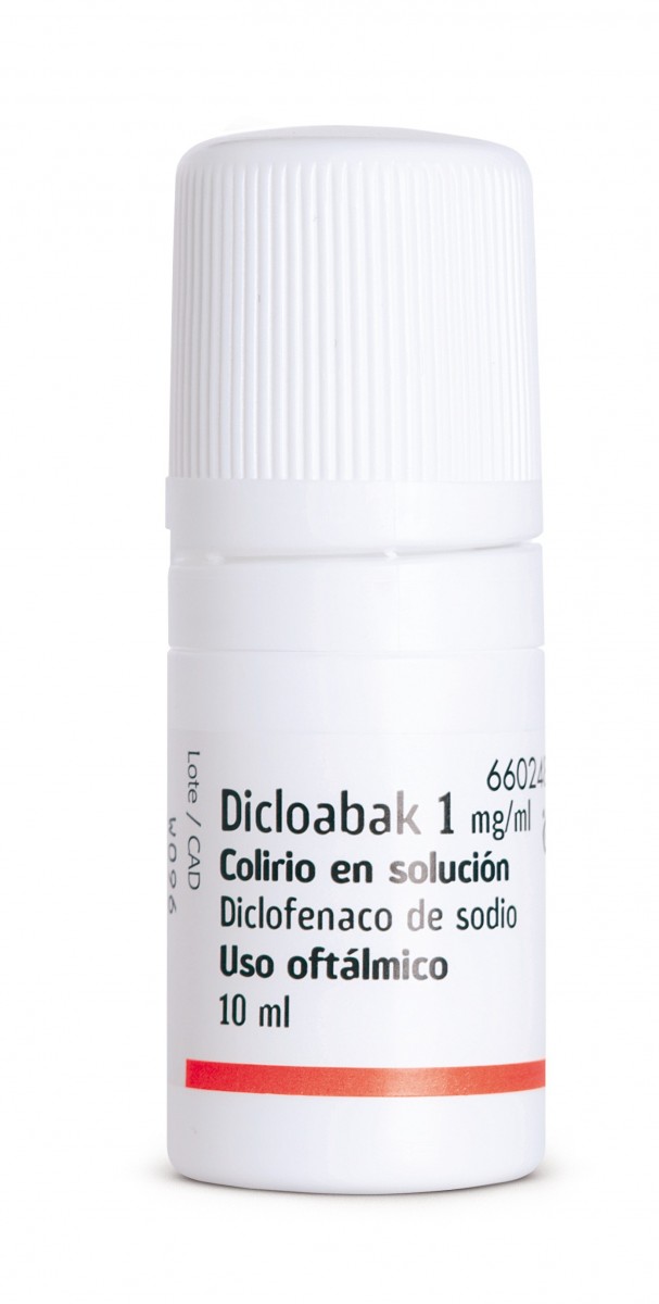 Ficha Técnica: Colirios preoperatorio cataratas – Dicloabak 1 mg/ml en solución