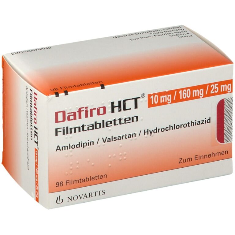 Ficha Técnica Dafiro HCT 10 mg/160 mg/25 mg – Comprimidos Recubiertos