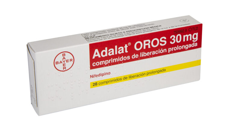 Ficha técnica de Adalat Retard 20 mg: Comprimidos de liberación modificada – Información y dosificación del medicamento