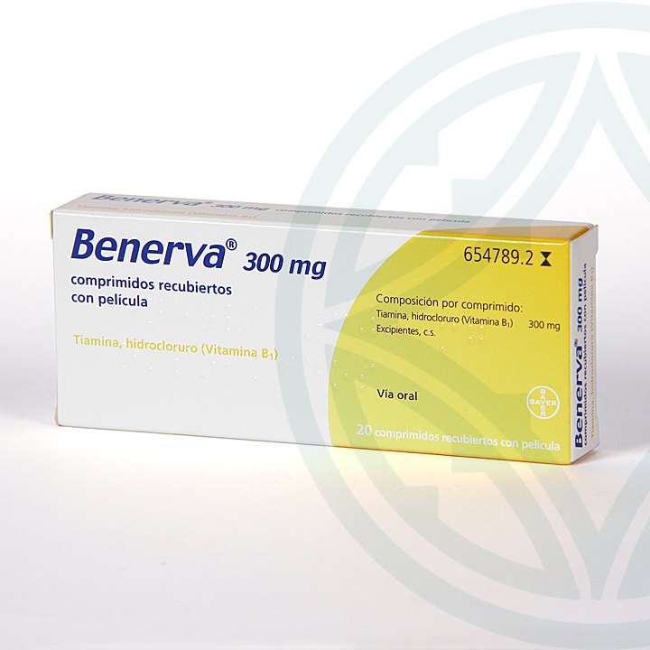 Ficha Técnica de Benerva 300 mg: Comprimidos Recubiertos con Película