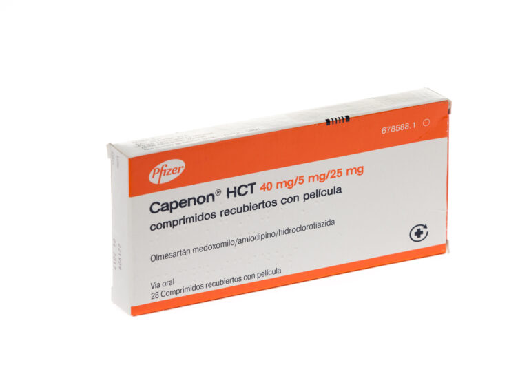 Ficha Técnica de Capenon 40 mg/5 mg: Comprimidos Recubiertos con Película