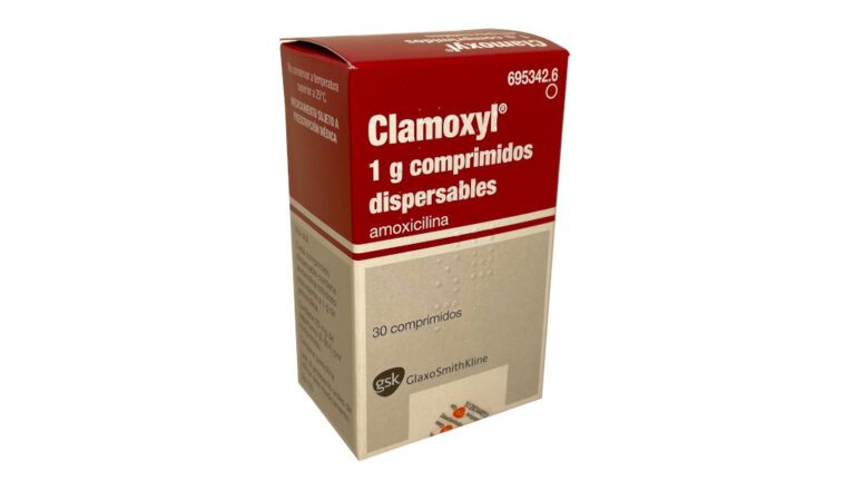 Ficha técnica de Clamoxyl 1g: Comprimidos y dosificación