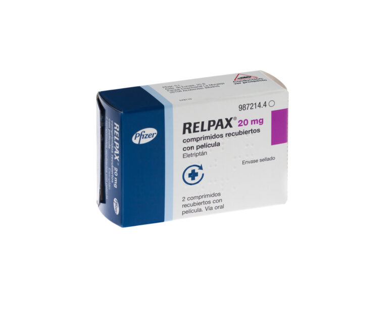 Ficha técnica de Relpax 20 mg: comprimidos recubiertos con película