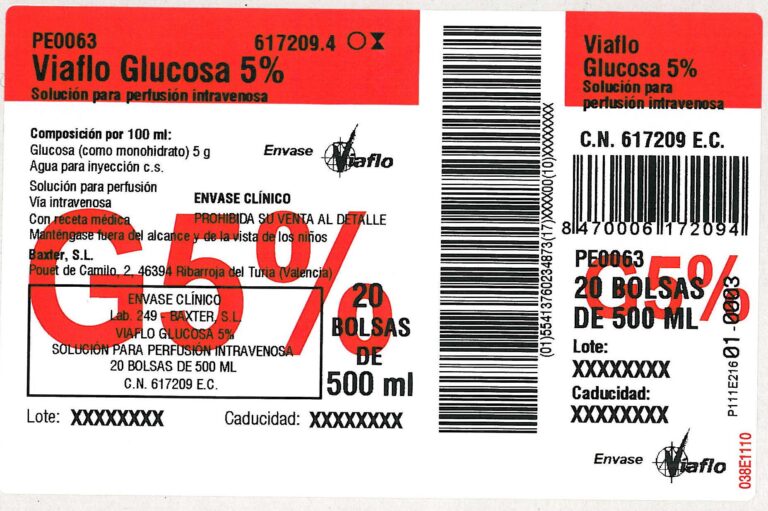 Ficha técnica de suero glucosado al 5% – Vitulia