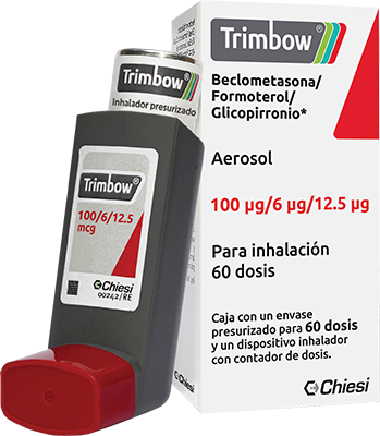 Ficha técnica de Trimbow 88/5/9: polvo para inhalación (cápsula dura)