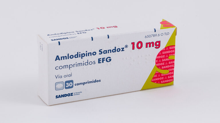 Ficha técnica del amlodipino: información sobre dosis y efectos del medicamento de Sandoz